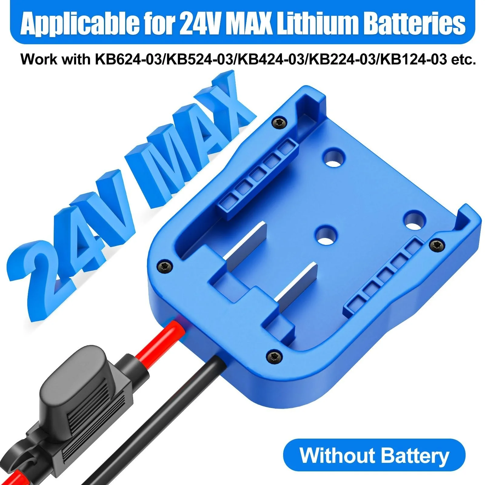 Kobalt 24V Max Battery Adapter for Power Wheels with 14 Gauge Wire Connection - Image 2