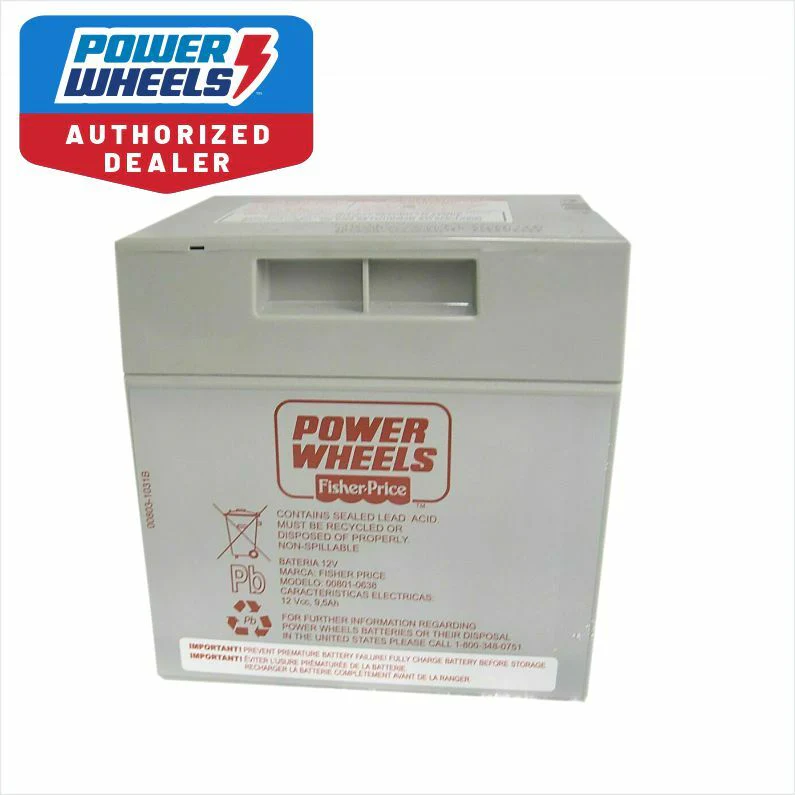 Genuine BBF03 12V Replacement Battery for Fisher Price Power Wheels Jeep Gray - Image 6