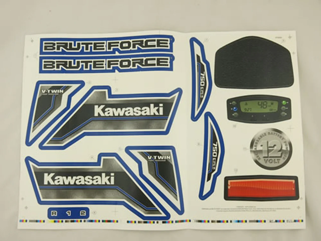Power Wheels CDD20 Brute Force Label Decal Sheet Genuine Replacement - Image 2
