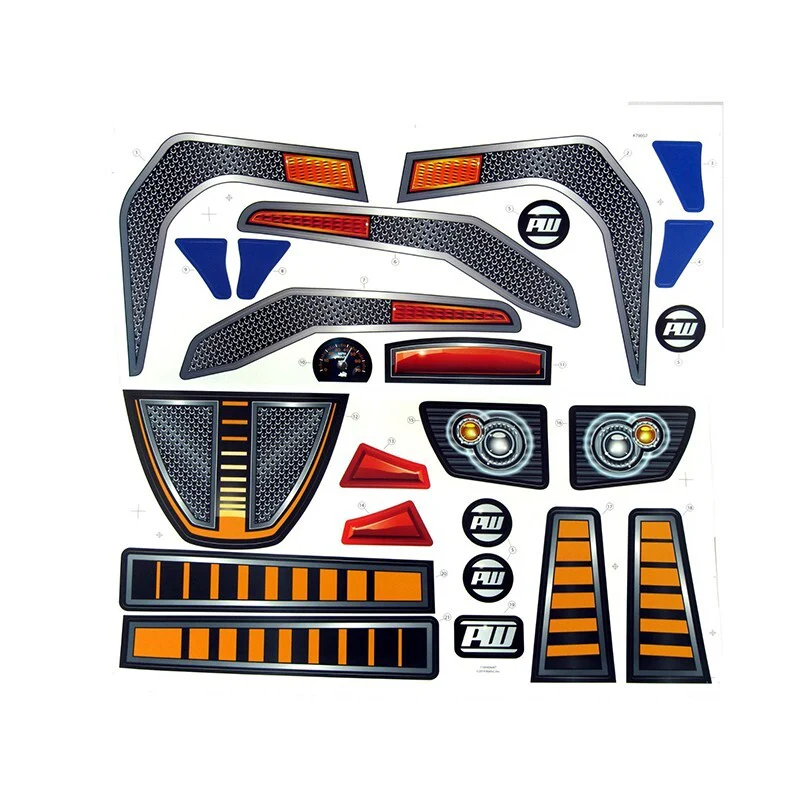 Power Wheels CHP66 Baja Extreme Label Decal Sheet Genuine Replacement - Image 2