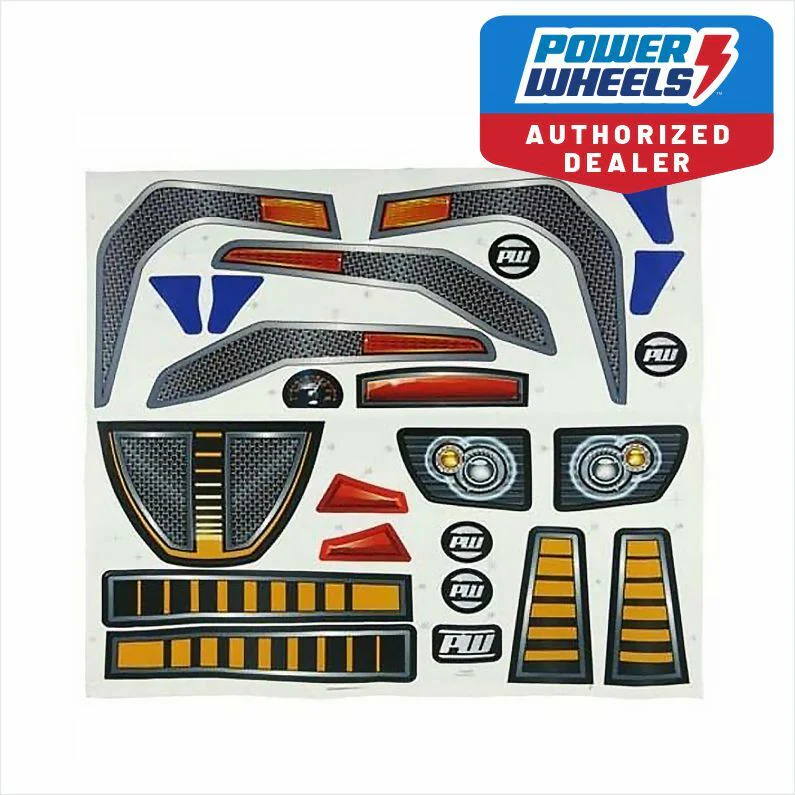 Power Wheels CHP66 Baja Extreme Label Decal Sheet Genuine Replacement - Image 3