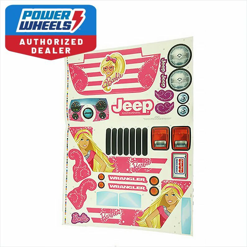 Power Wheels Decal for Jeep Barbie Jamming Jeep Model CHP65 - Image 3