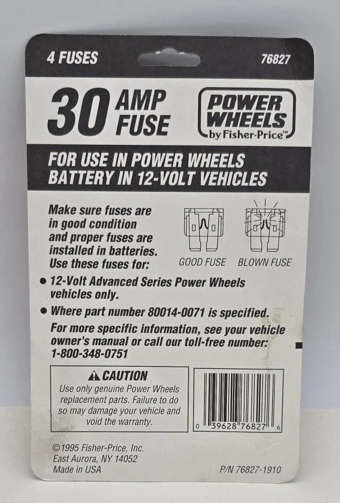 Power Wheels Fisher 30 Amp Fuse 76827-9993 12 Packs of 4 Fuses - Image 6
