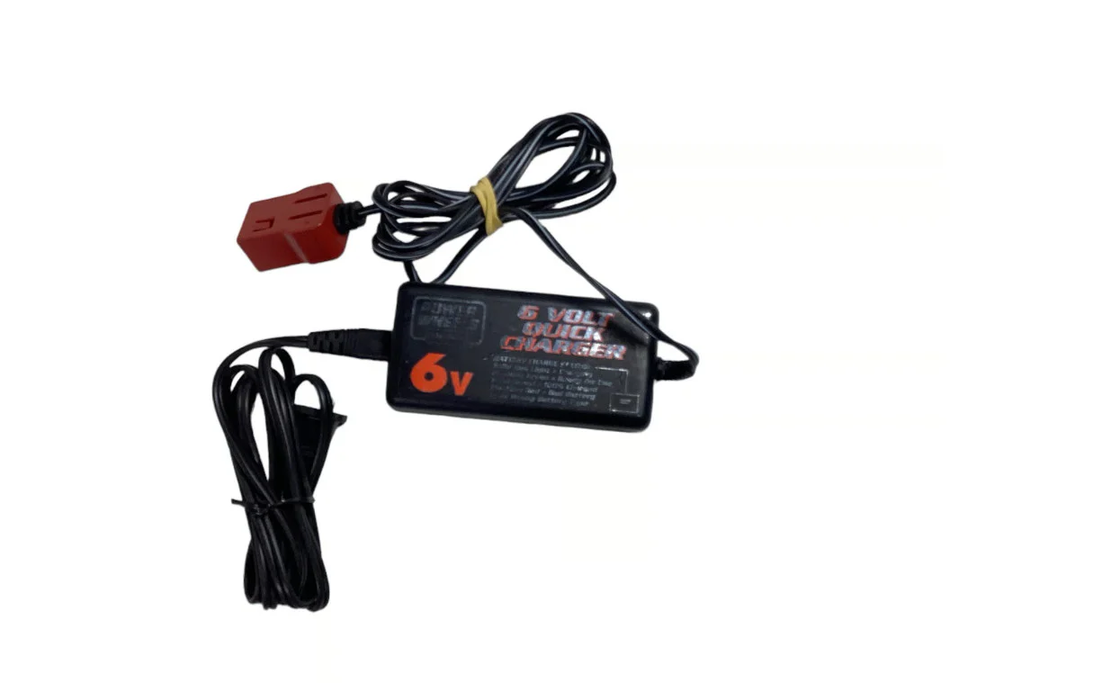 Power Wheels 6V Fast Charge Battery and Charger for Ride-On Cars