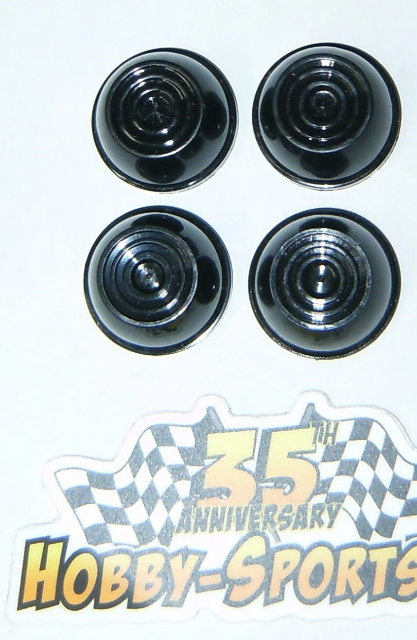 Black Power Wheels Replacement Cap Piece X4 Compatible with Fisher Price Mattel Model .354 - Image 2