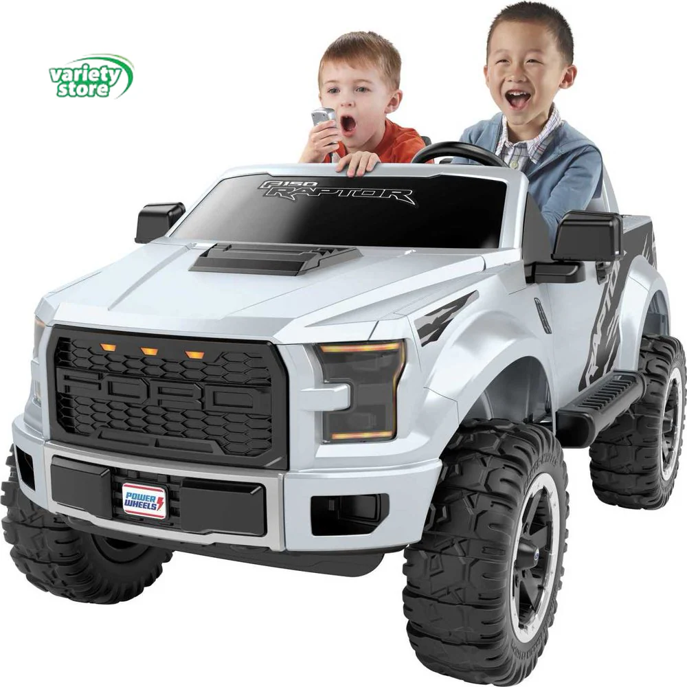 Power Wheels Ford F150 Raptor Electric-Powered Ride-On Truck with Sound Effects - Image 9