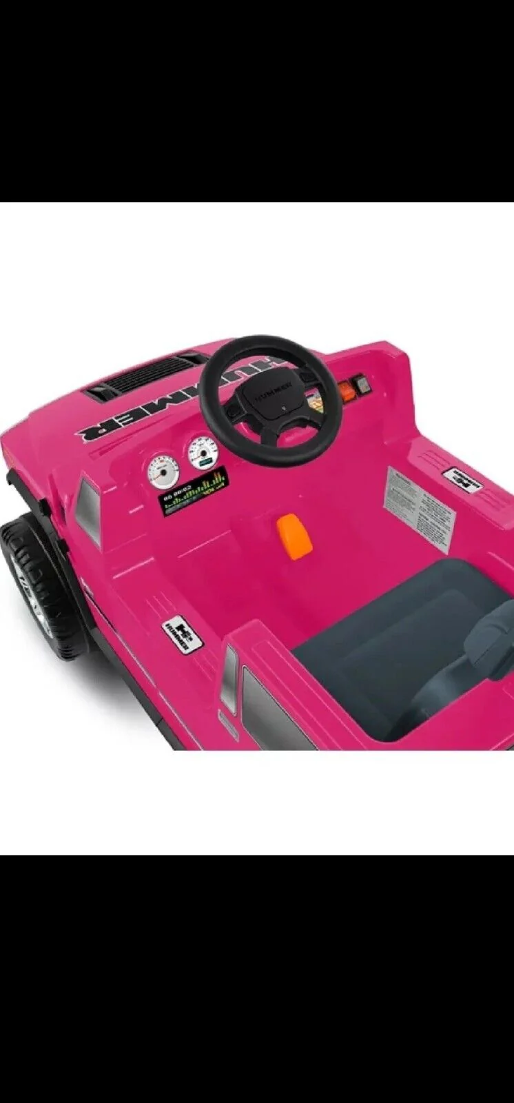 Power Wheels Hummer H2 6V Ride-On Car in Pink - Image 3