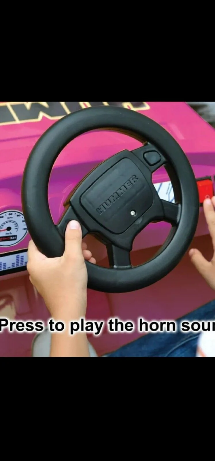 Power Wheels Hummer H2 6V Ride-On Car in Pink - Image 4