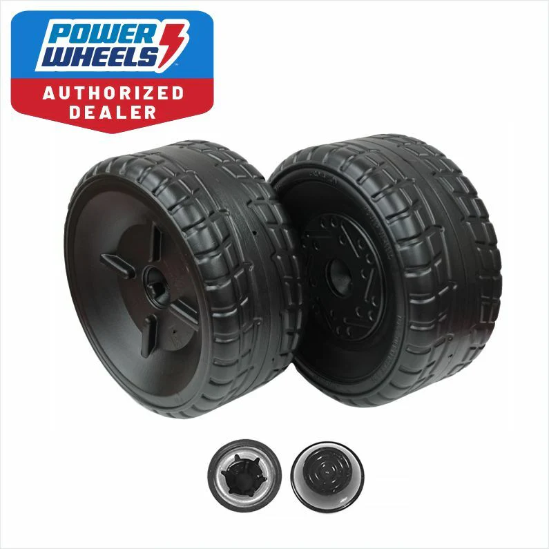Power Wheels J4390 Mustang Right and Left Wheels with 2 Retainers Genuine OEM - Image 4