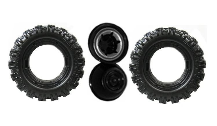 Green Jeep Hurricane Replacement Wheels K7112 Power 2-Pack