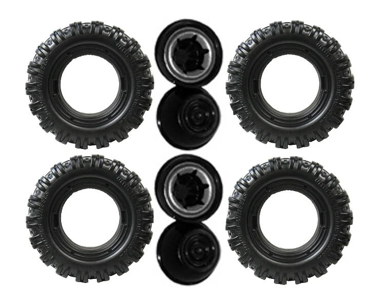 Green Jeep Hurricane K7112 Replacement Power Wheels Tires 4-Pack - Image 2