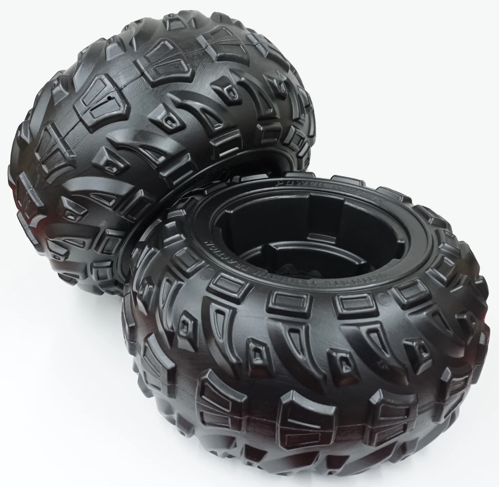 2-Pack Rear Replacement Wheels Compatible with Power Wheels Kawasaki Brute Force - Image 4