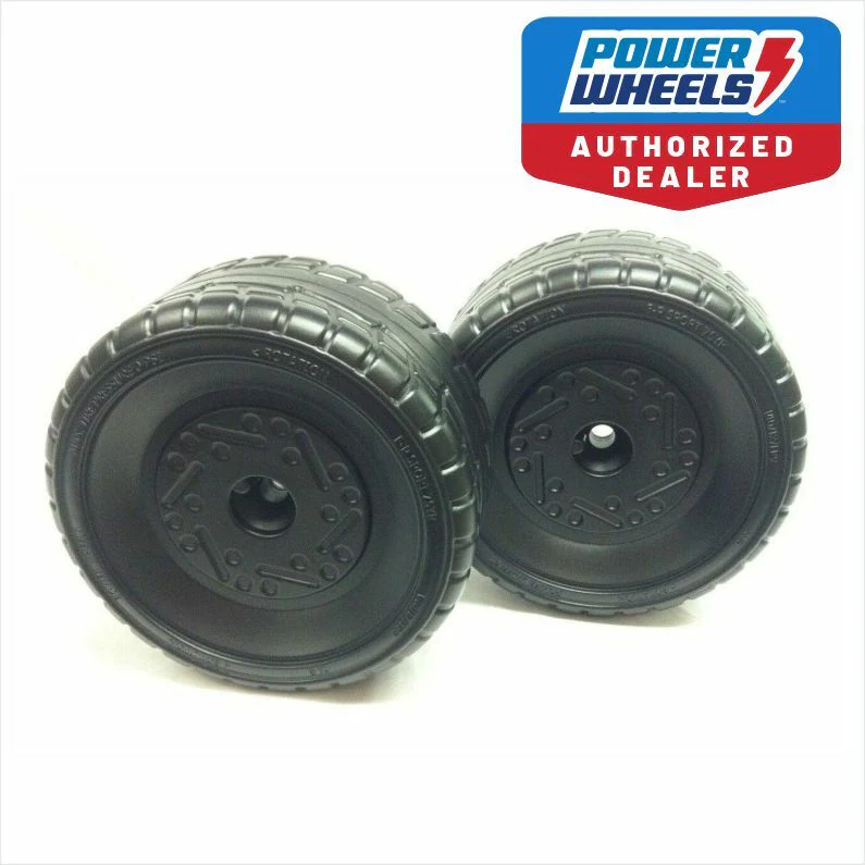 Power Wheels P8812 Barbie Mustang Replacement Left and Right Wheels Set - Image 4