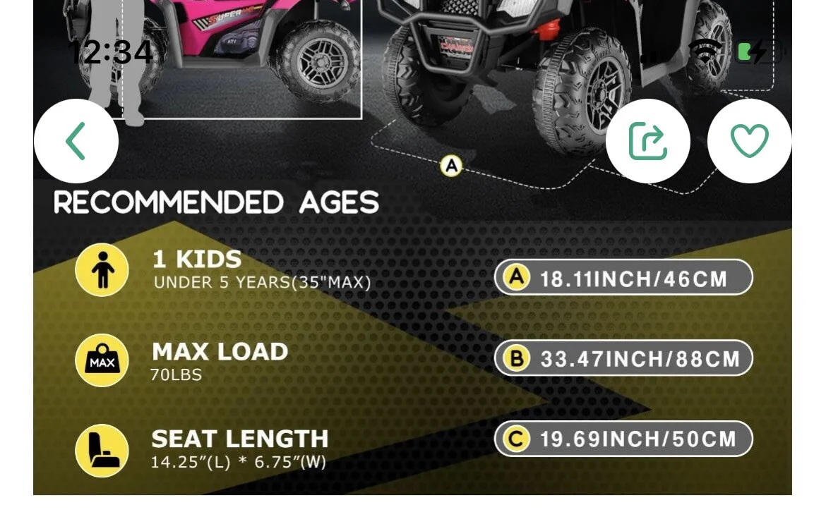 Power Wheels Electric Quad Bike with Durable Design - Image 2