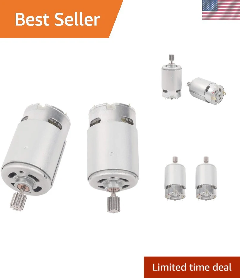 2 Pcs RS550 24V High-Speed Replacement Motors for Power Wheels