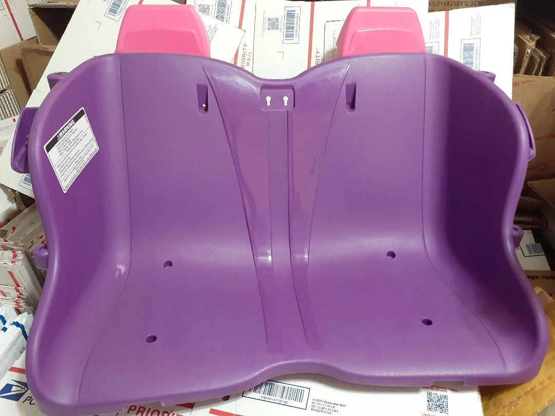 Power Wheels Seat with Pink Headrest for Dune Racer or Extreme Buggy, Purple