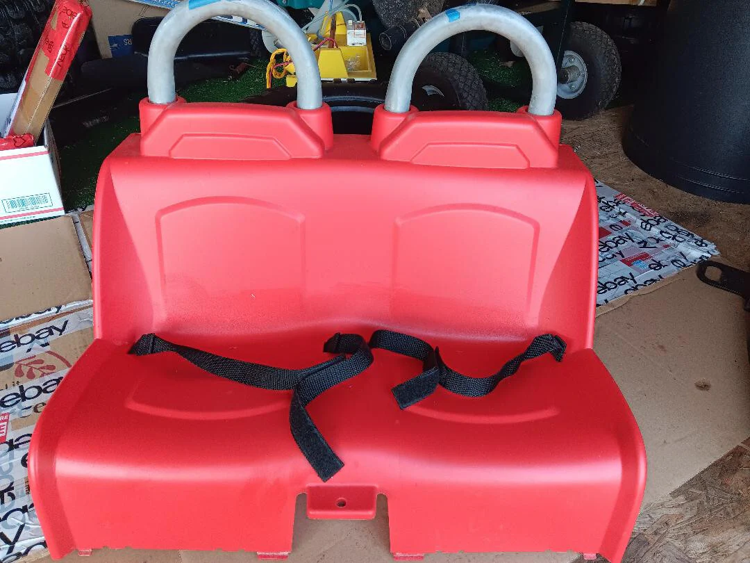 Power Wheels X6645 X-Treme Red Jeep with Seat and Roll Bars