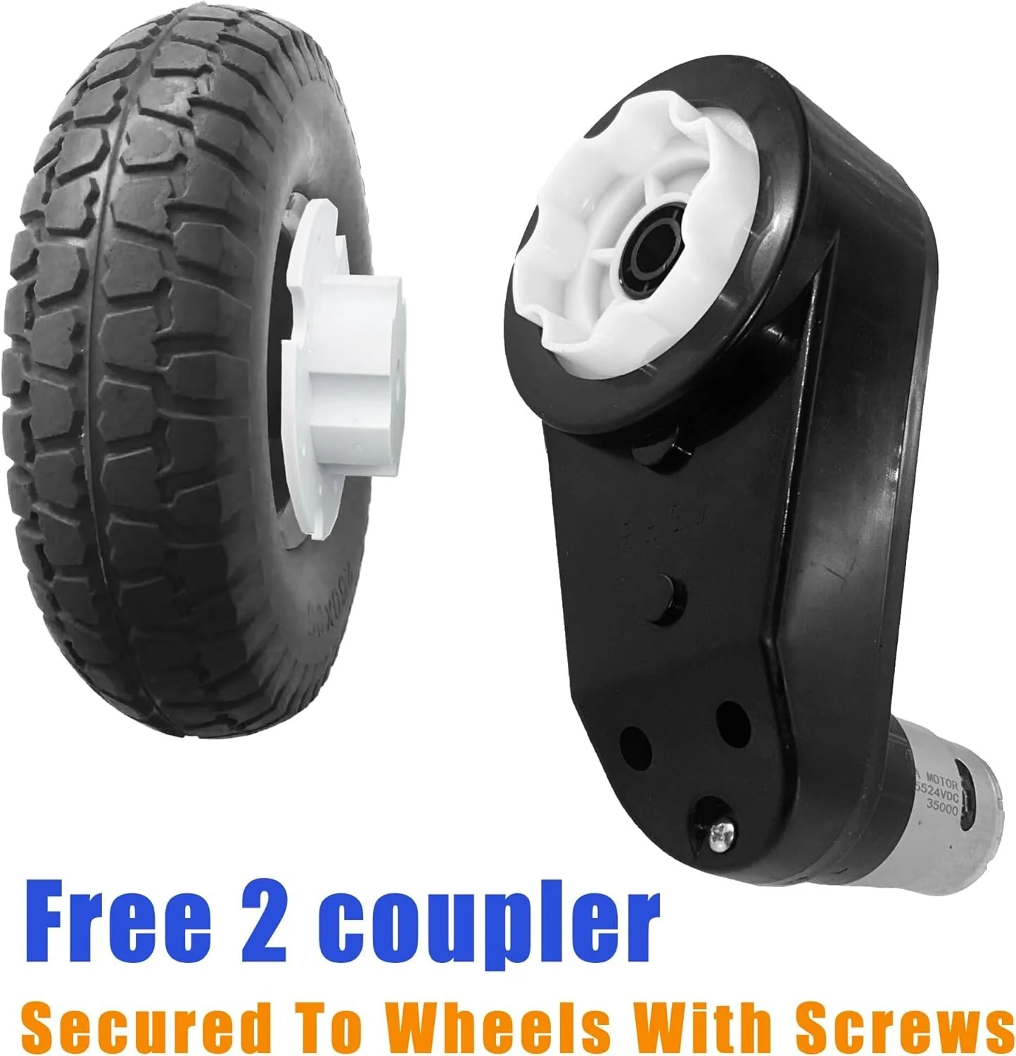 Power Wheels Upgrade Kit 2PCS 24V 35000 RPM Motor Gearbox with Accessories - Image 7