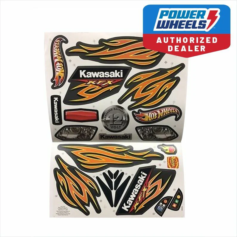 Genuine Replacement Decal Sheet for Fisher-Price Power Wheels W4716 Hot Wheels KFX