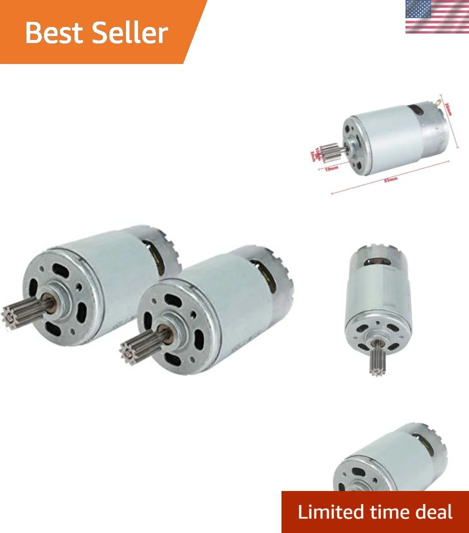 High-Torque 35000 RPM 24V Electric Motor Set for Children's Ride-On Vehicles