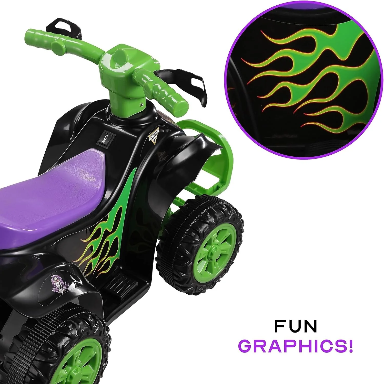 Powerful 6V Kids ATV Quad with Forward and Reverse Riding, Safe and Durable Design - Image 6