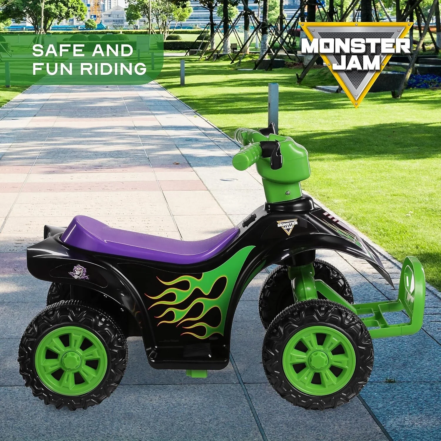 Powerful 6V Kids ATV Quad with Forward and Reverse Riding, Safe and Durable Design - Image 7