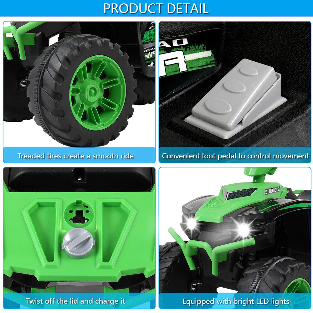 Powerful Dual Drive 12V7AH*1 Battery ATV - No Remote Control Required - Image 13