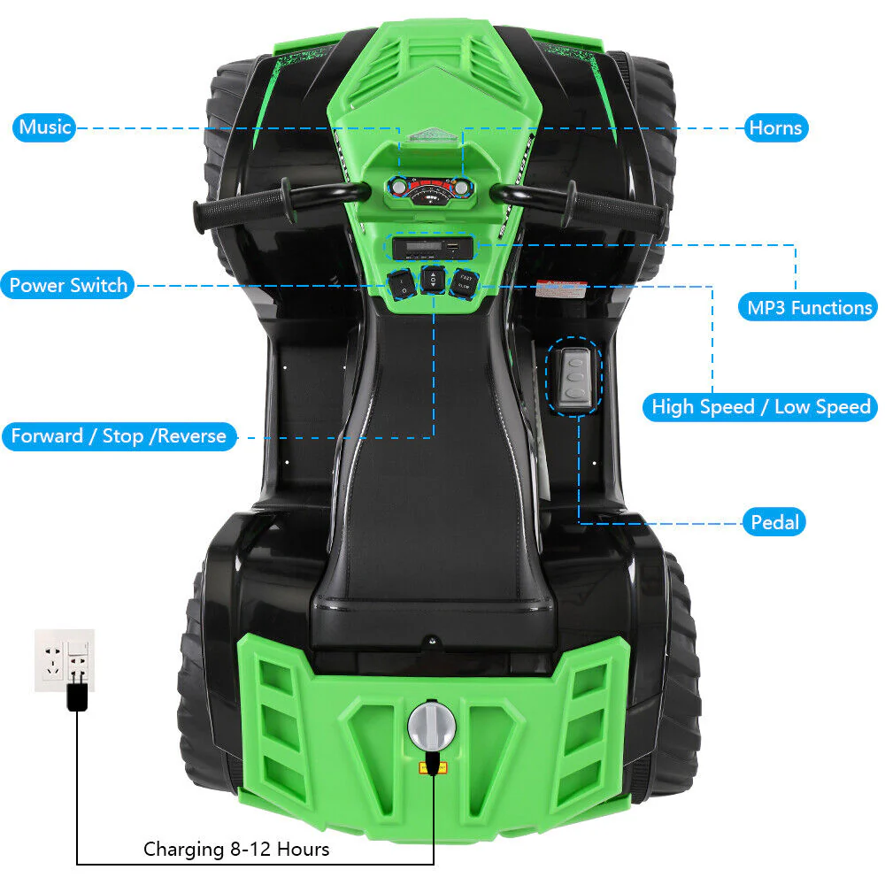 Powerful Dual Drive 12V7AH*1 Battery ATV - No Remote Control Required - Image 3