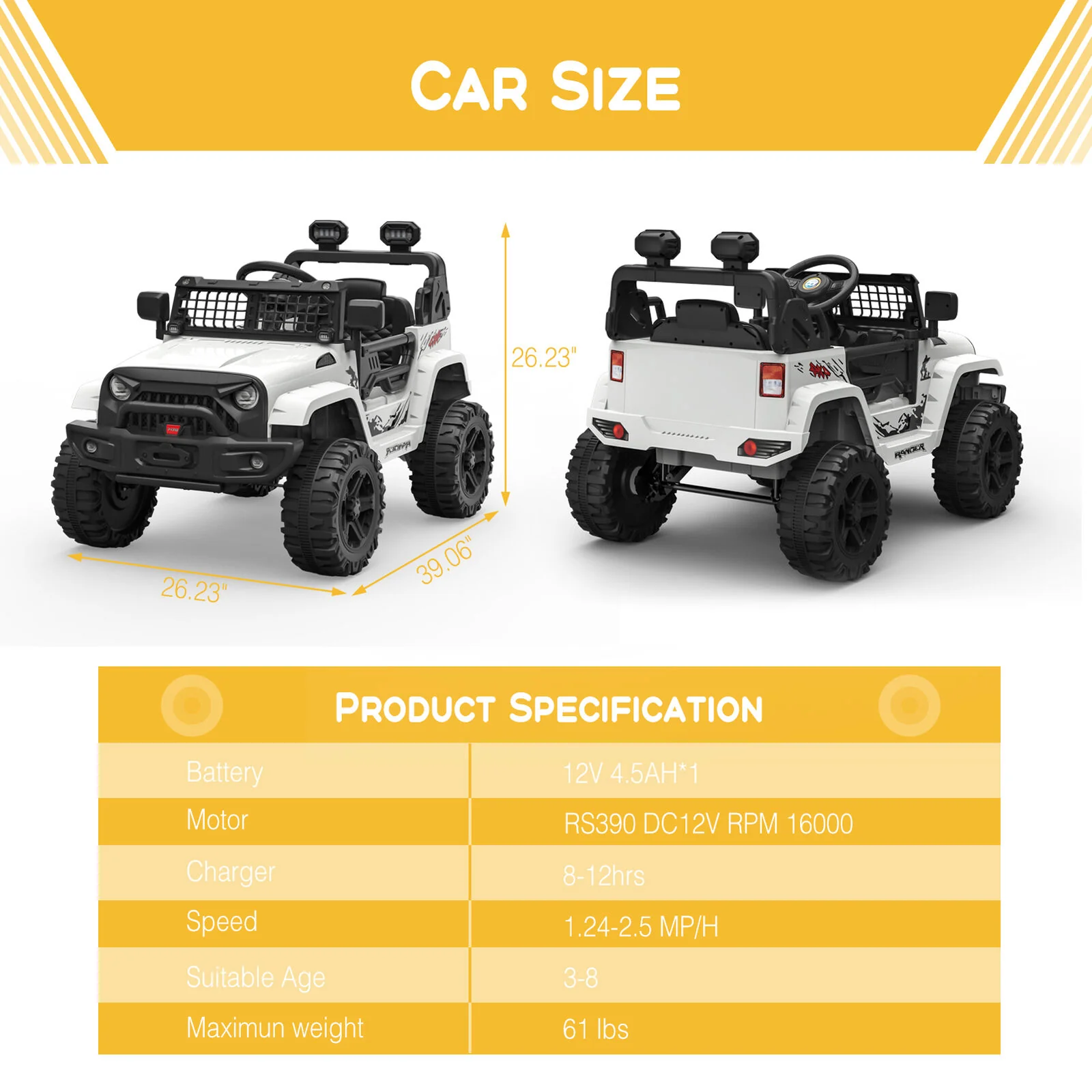Premium 12V Electric Ride On Car for Kids with Remote Control and Spring Suspension - Image 11