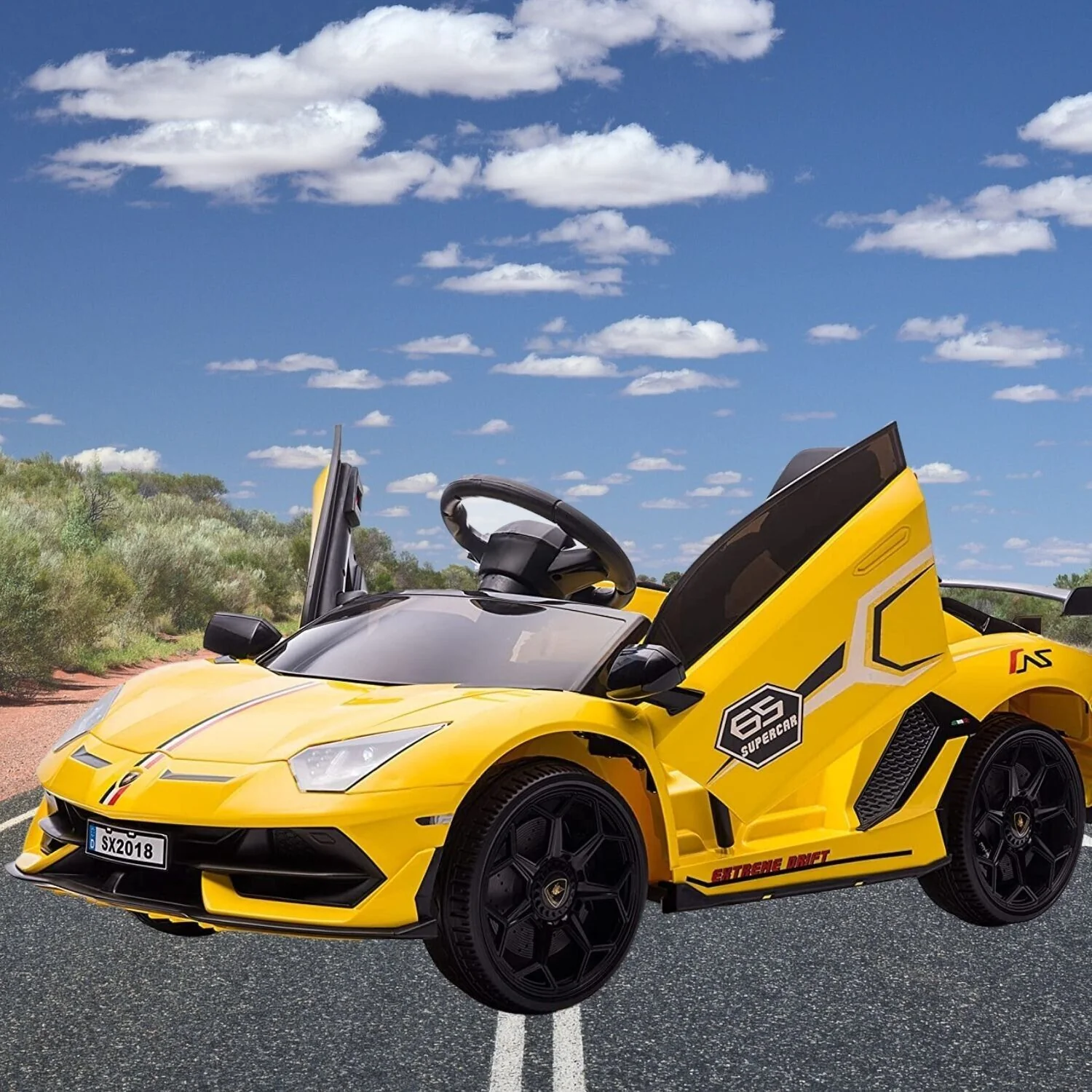 Premium 12V Electric Ride-On Sports Car with Remote Control, 3 Speeds, Sound Effects, LED Lights, and MP3 Compatibility - Image 14