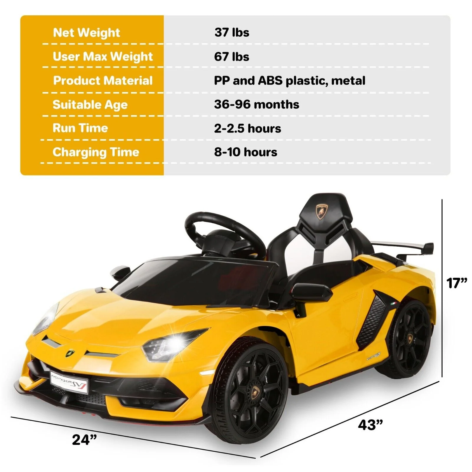 Premium 12V Electric Ride-On Sports Car with Remote Control, 3 Speeds, Sound Effects, LED Lights, and MP3 Compatibility - Image 7