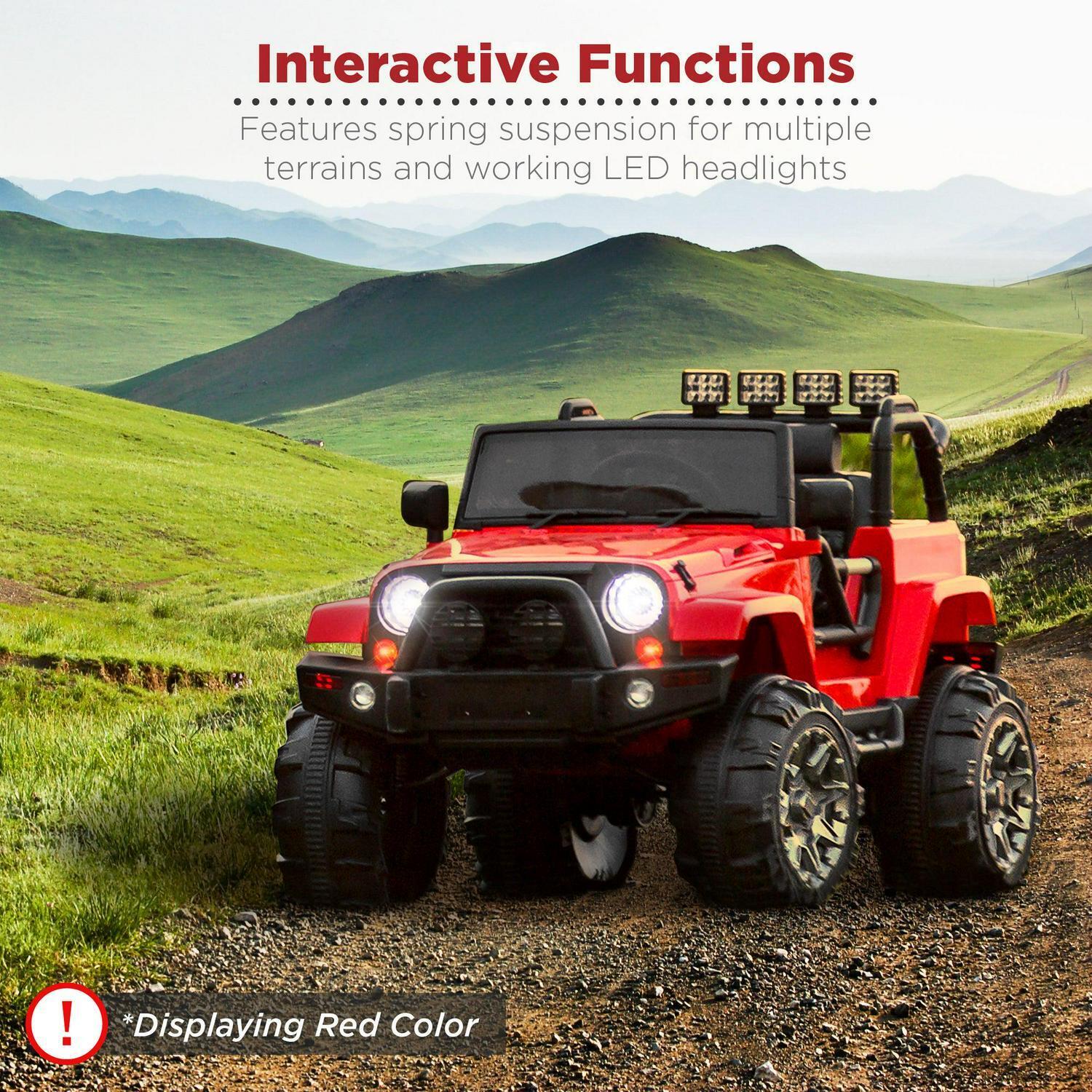 Premium 12V Ride-On Truck for Kids with 3 Speeds, LED Lights, Remote Control, and Bluetooth Connectivity - Image 11