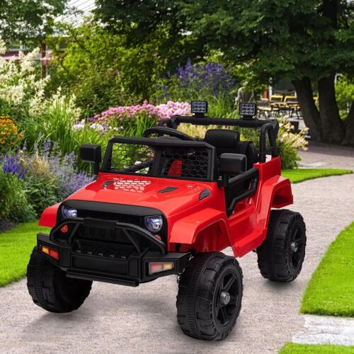 Premium 12V Ride-On Truck for Kids with 3 Speeds, Spring Suspension, Remote Control, and Lockable Door - Image 2