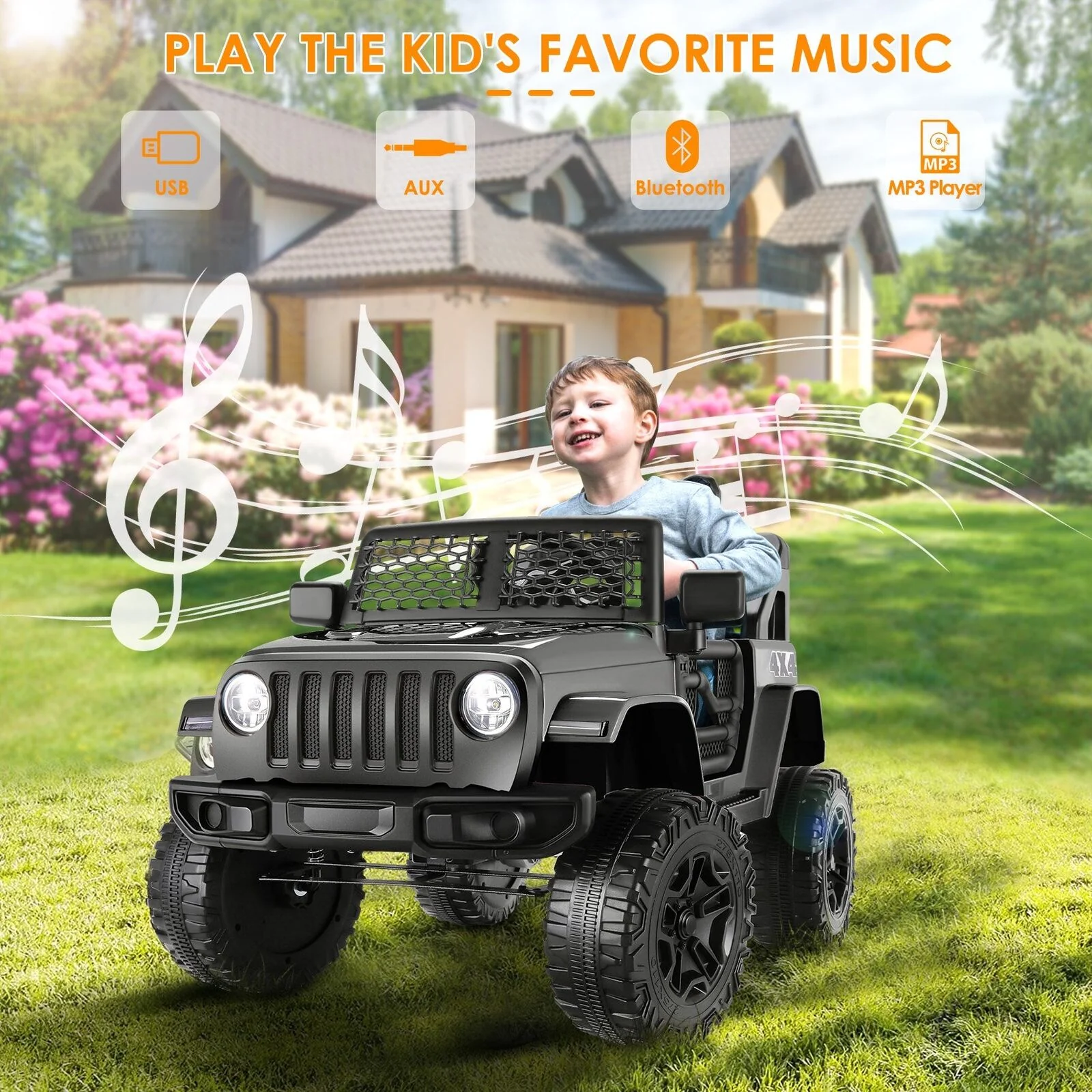 Premium 12V Ride-On Truck for Kids with Parental Remote Control and 3 Speed Options - Image 13
