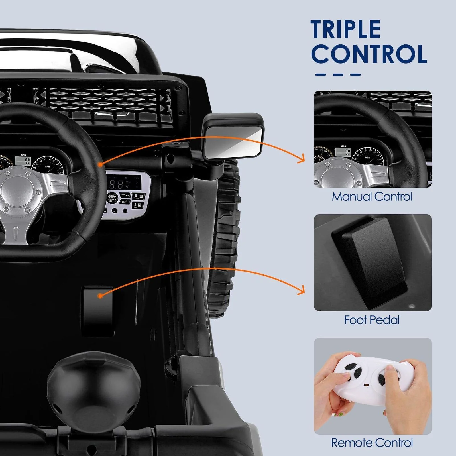Premium 12V Ride-On Truck for Kids with Parental Remote Control and 3 Speed Options - Image 16