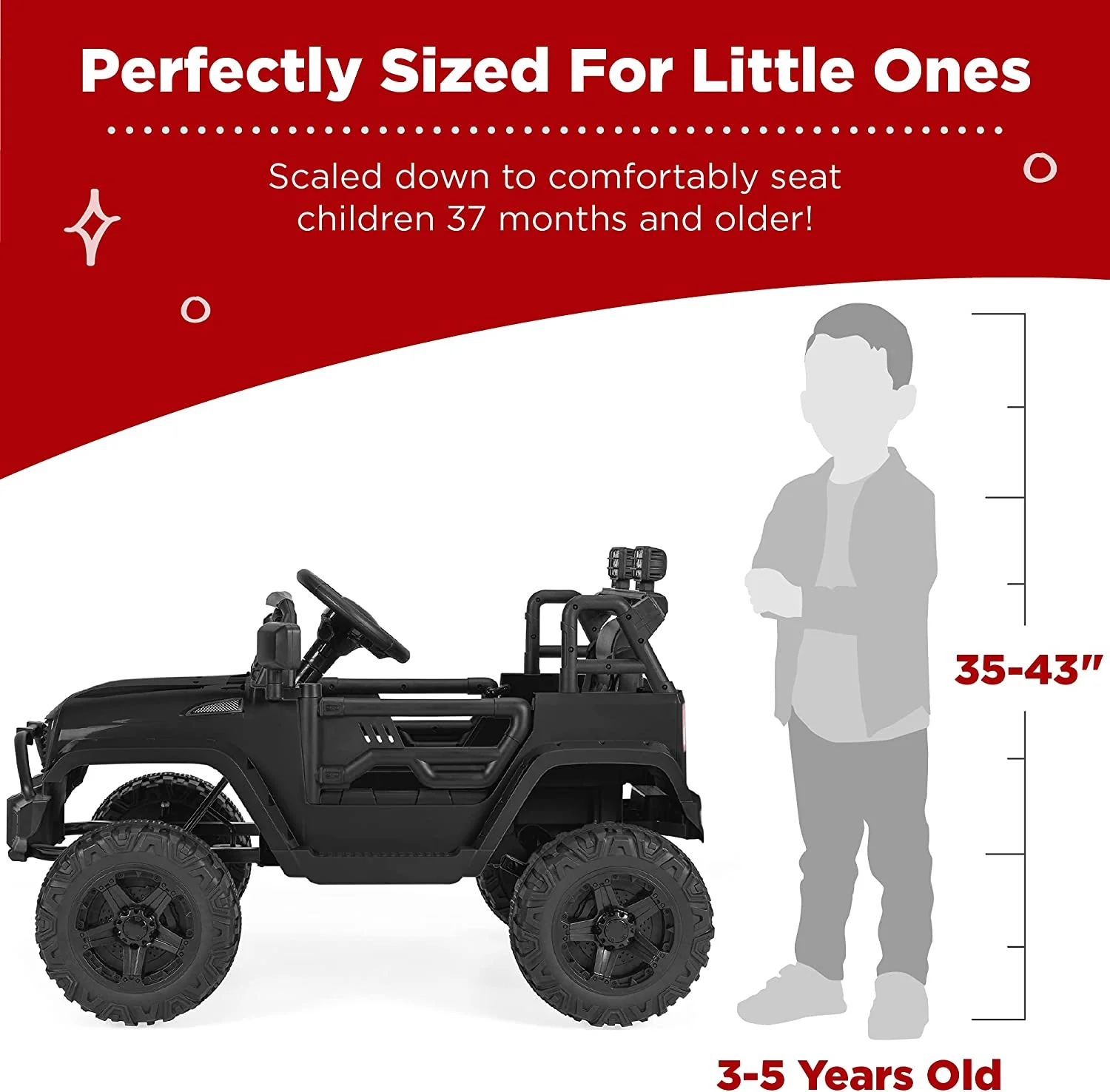 Premium 12V Ride-On Truck for Kids with Remote Control, Spring Suspension, and LED Lights - Image 5