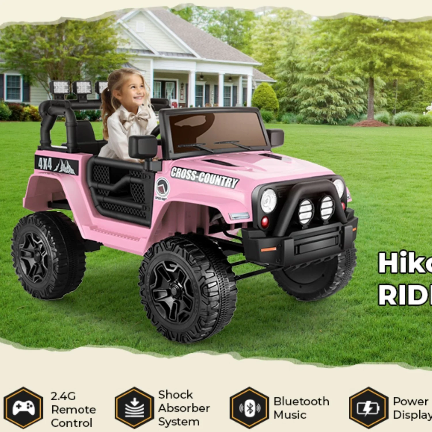 Premium 12V SUV Electric Ride-On Car with Bluetooth, Remote Control, LED Lights, and MP3 Player - Image 16