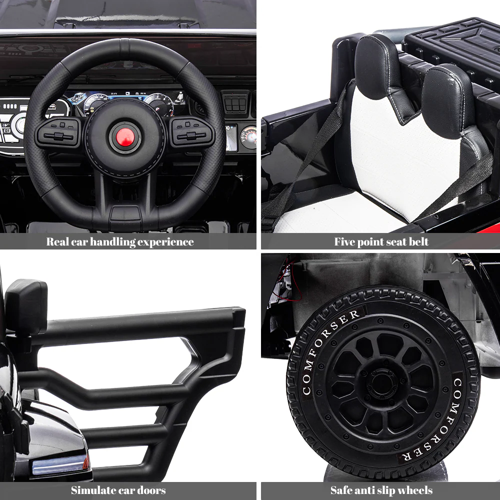 Premium 2-Seater Electric Ride-On Car for Kids with Remote Control - 24V Power and 6 Wheels - Image 4