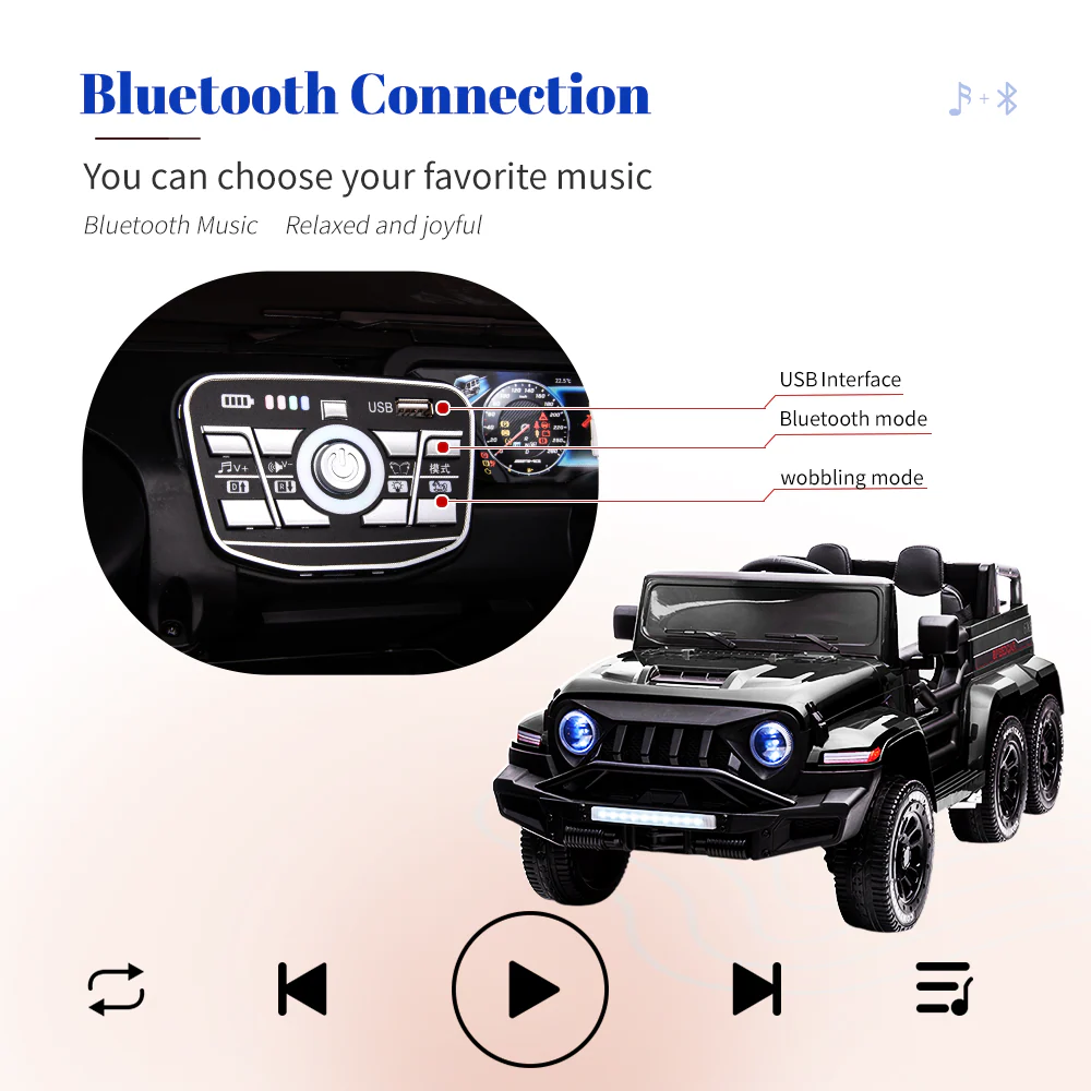 Premium 2-Seater Electric Ride-On Car for Kids with Remote Control - 24V Power and 6 Wheels - Image 7