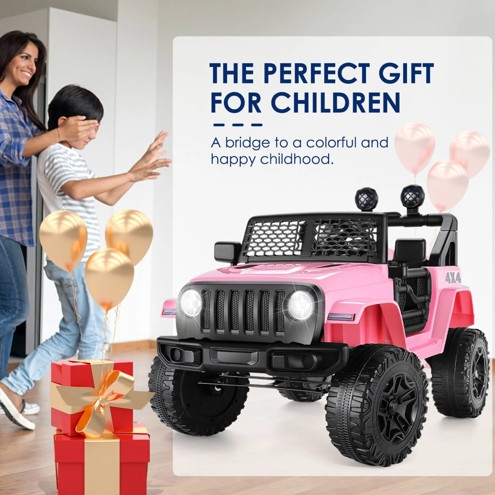 Premium 24V/12V Kids Electric Jeep with Remote Control, 3 Speeds, and LED Lights - Image 11