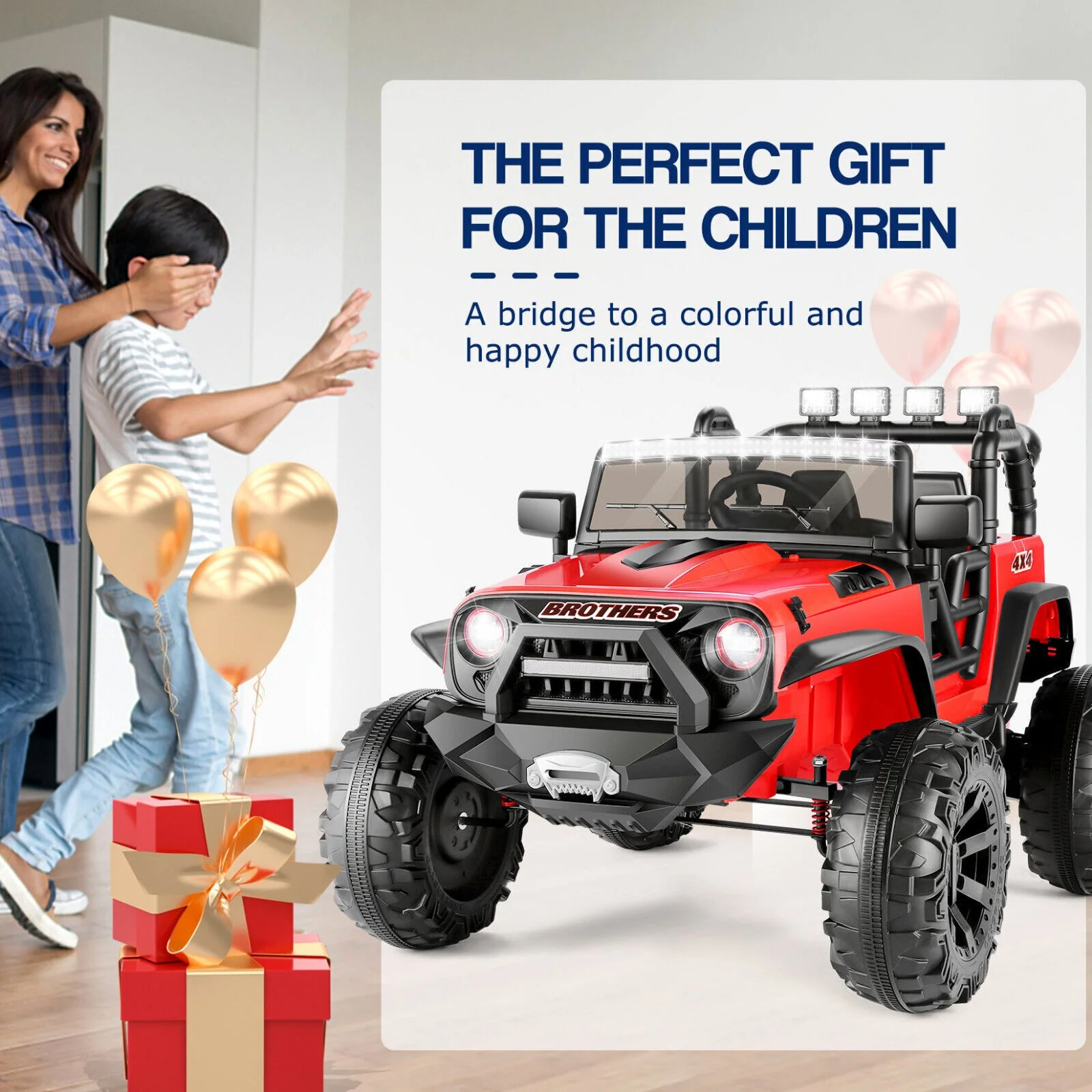 Premium 24V 2 Seater Kids Ride On Truck with Bluetooth Music and 3 Speeds - Image 31