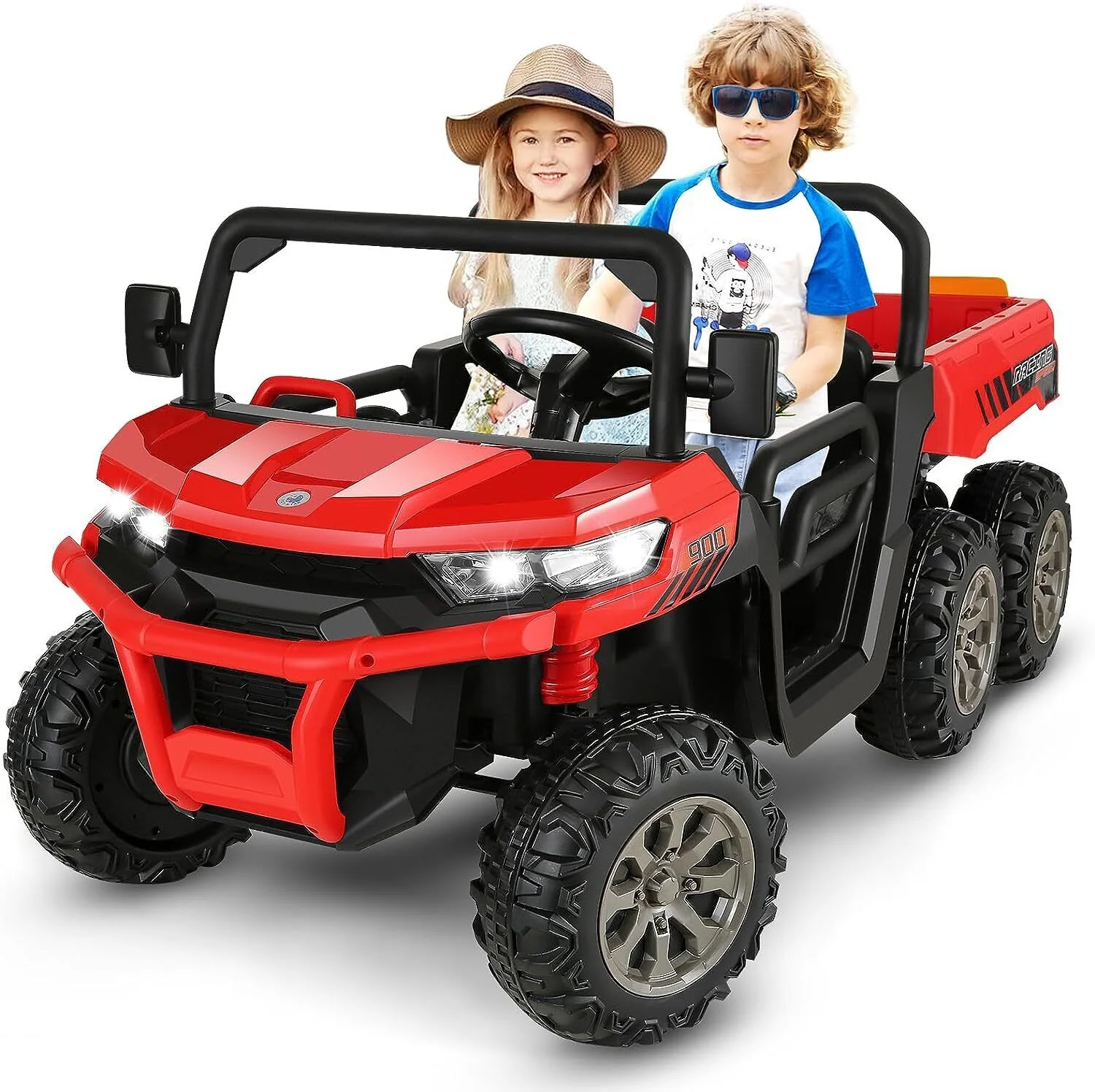 Premium 24V 7Ah Battery-Powered 2-Seat Dump Truck Ride-On Toy for Kids with 6 Wheels - Image 34