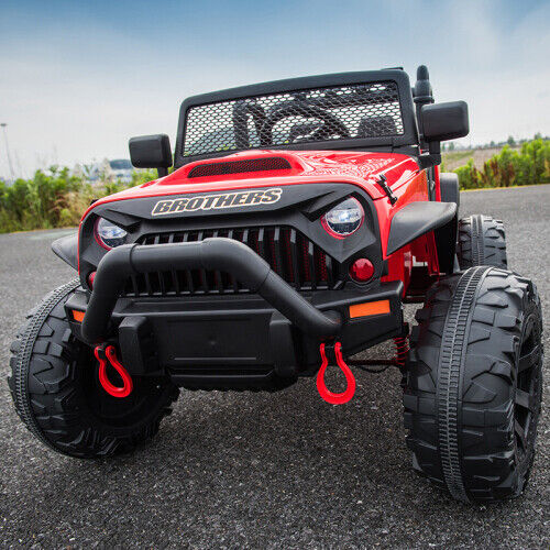 Premium 24V Kids Electric Jeep with Remote Control, LED Lights, MP3, and USB - Image 3
