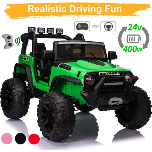 Premium 24V Ride-On Truck for Kids with Remote Control and Seat Belts - Image 2