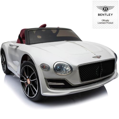 Premium Bentley Style Kids Electric Ride On Car with Remote Control - White - Image 2
