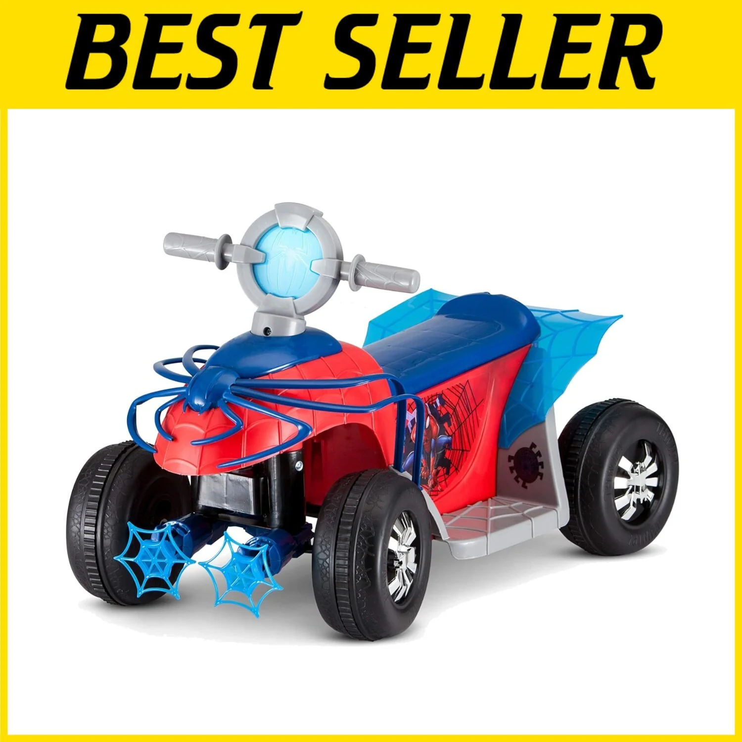 Spider-Man Toddler Ride-On Quad with Rechargeable Battery - Red