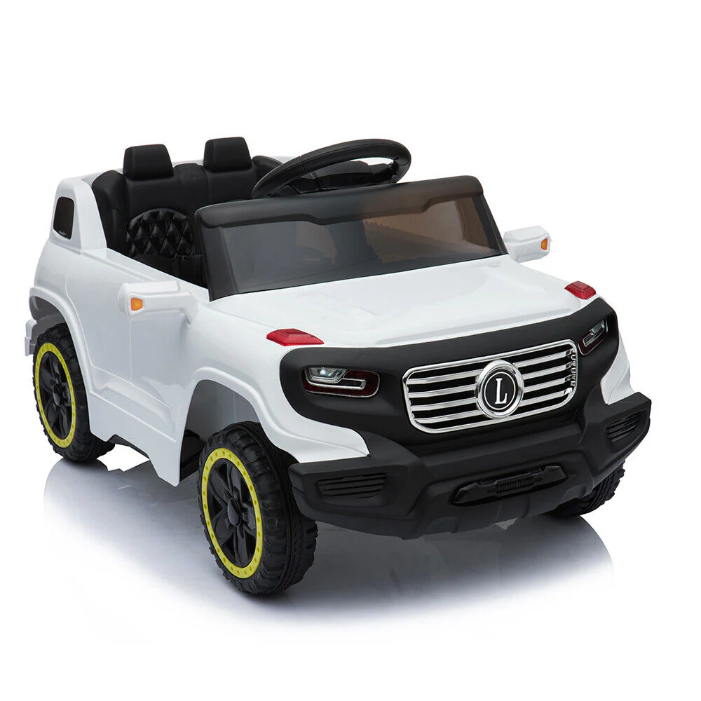 Premium White Electric Stroller with Single 35W Motor and 6V7AH Battery for Normal Music Experience - Image 7