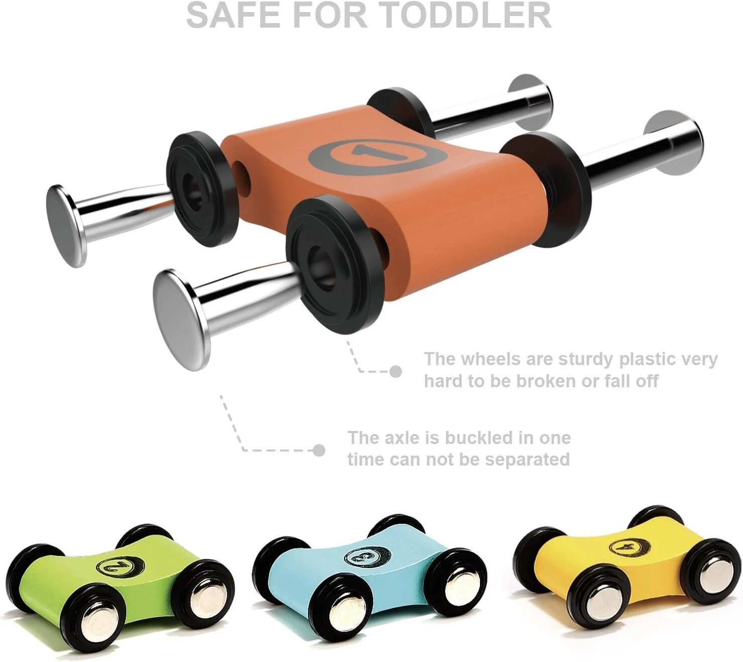 Preschool Learning Car Ramp Toy with Garage and 4 Cars for Ages 1-3 Years - Image 8