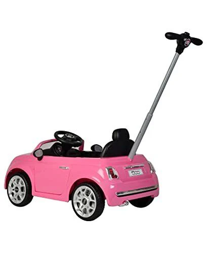 Pretty in Pink Fiat 500 Push Car for Little Ones - Image 5