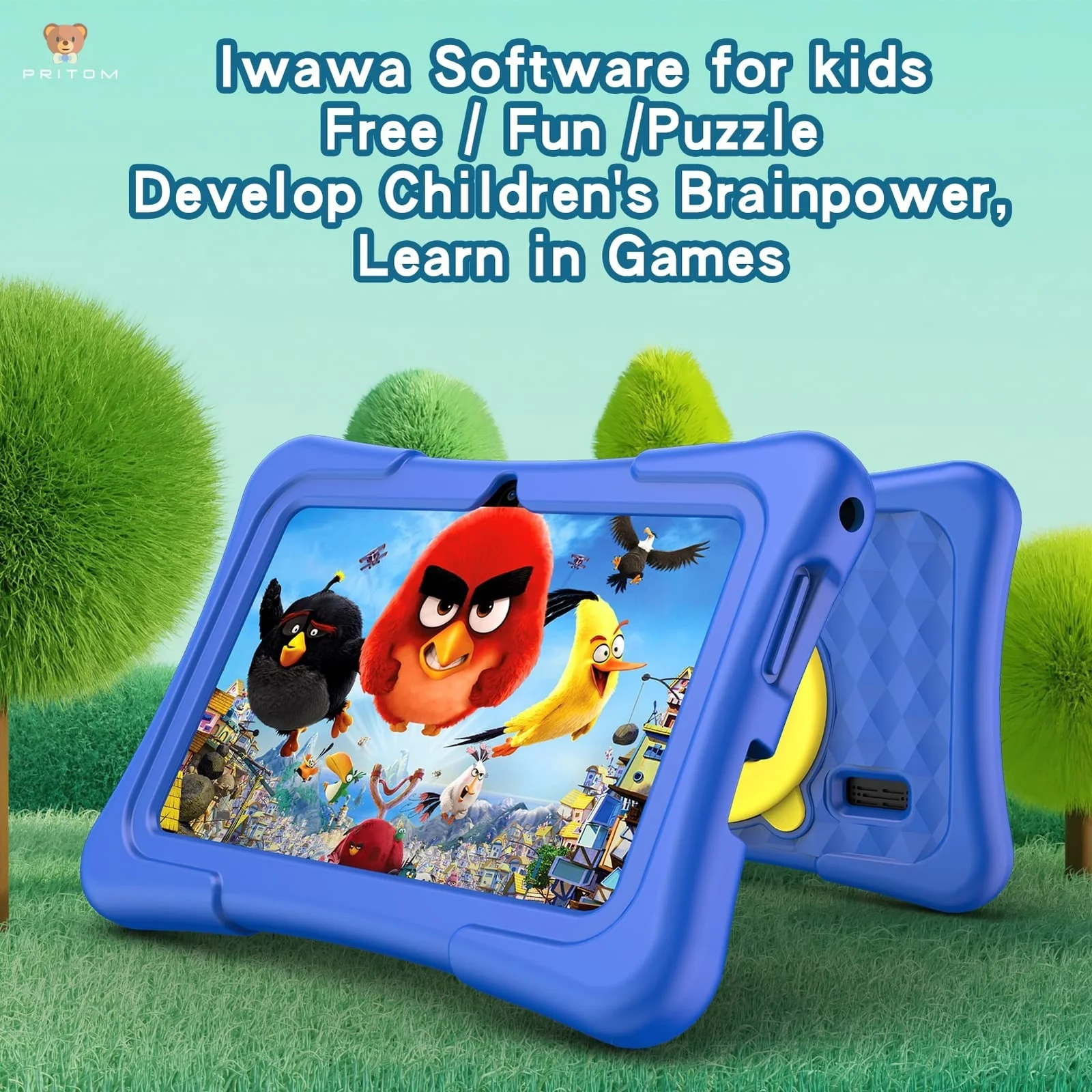 7-Inch Kids Tablet with 32GB Storage and Durable Protective Case, Parental Controls Included - Image 3